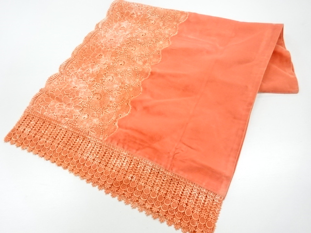 ビロードレース花模様ショール